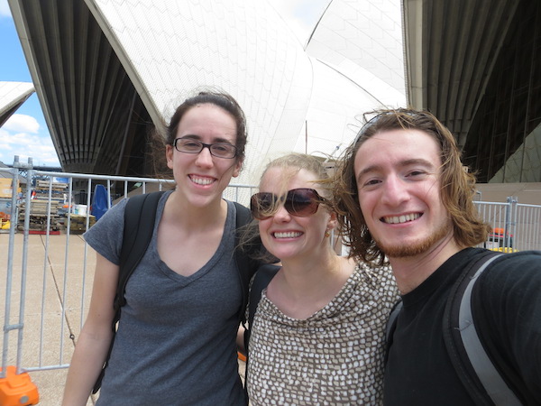 Carol, Elin and I at the Sydney Opera House.